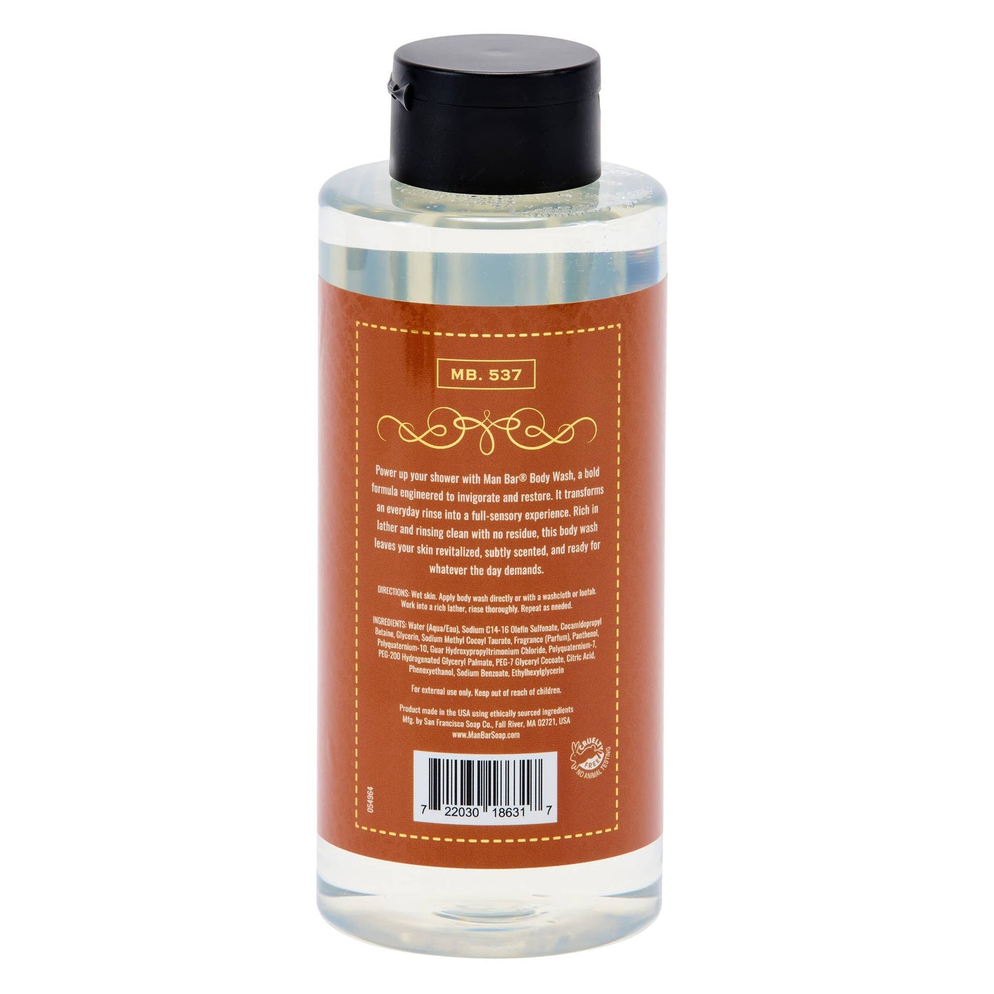 MAN BAR® Body Wash - Spiced Tobacco
