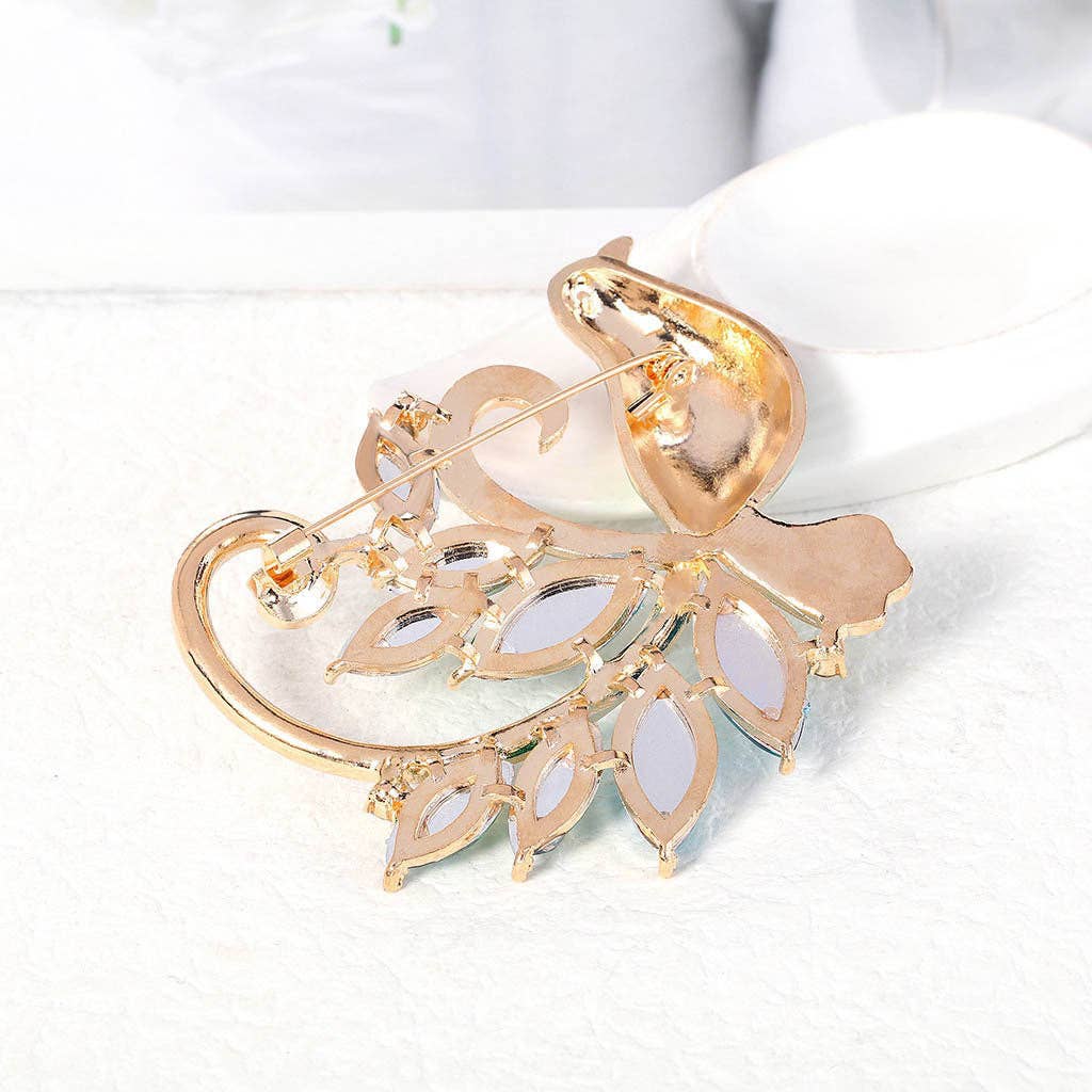 Bird Rhinestone Pin