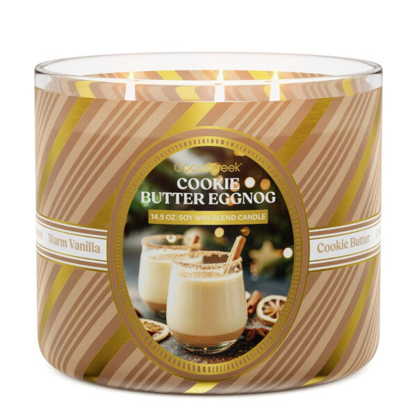 Cookie Butter Eggnog 3 Wick Candle