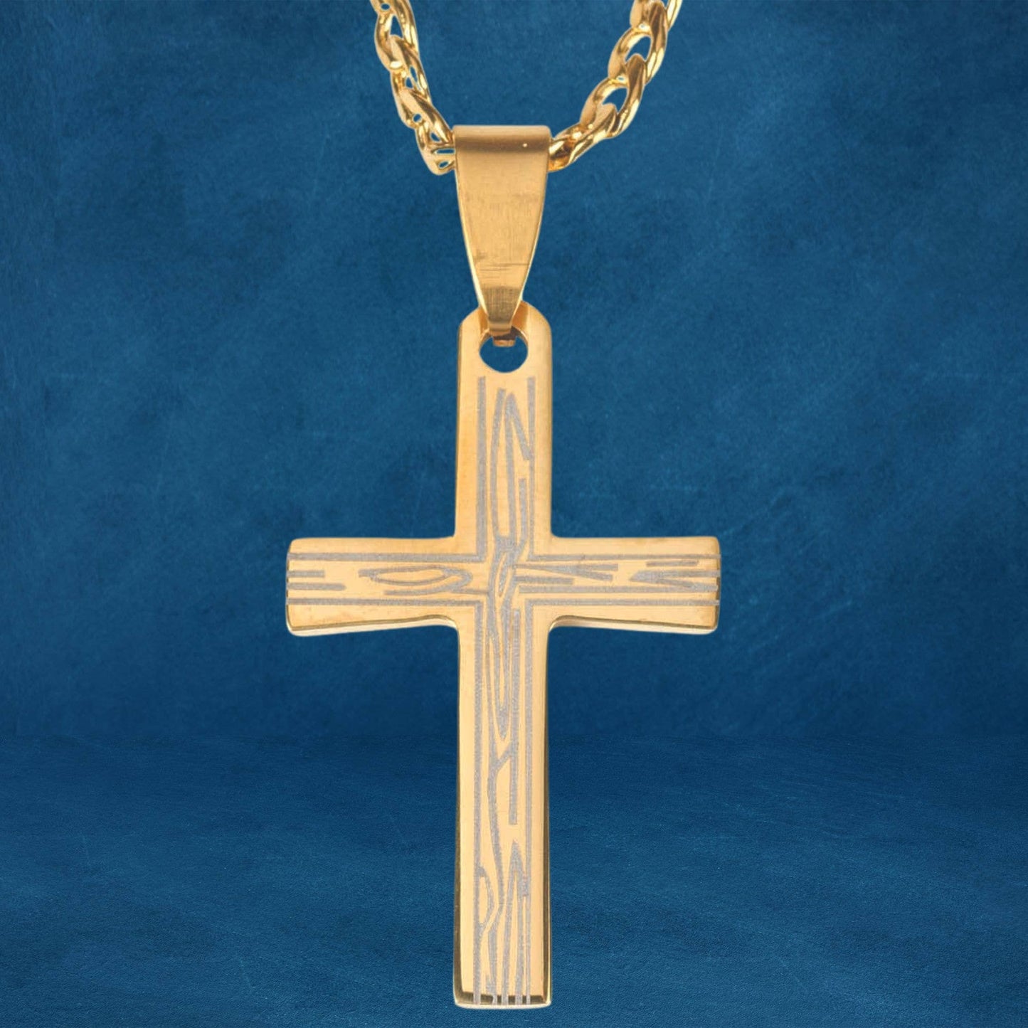 Wood Grain Box Design Cross