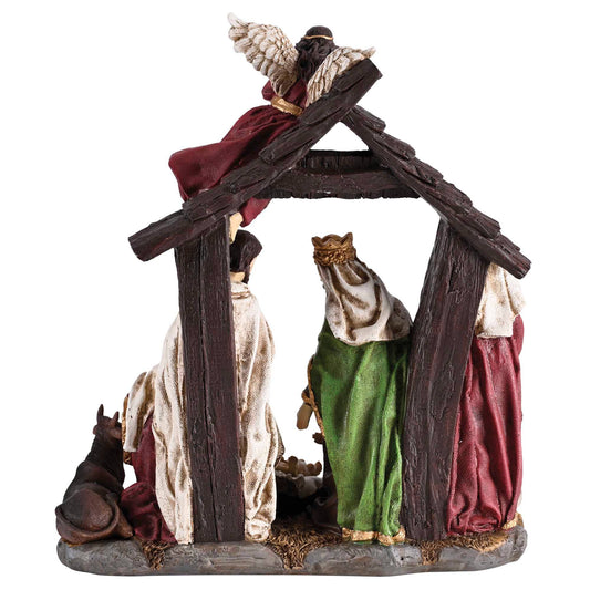 Nativity Holy Family Animals Creche - 12.5" tall
