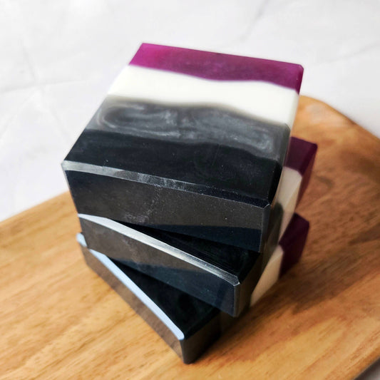 Ace Pride Artisan Soap - LGBTQ+ Pride Flag