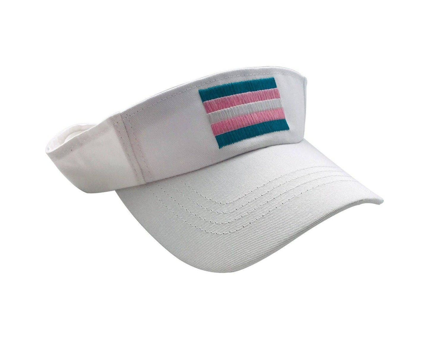 Transgender Flag Visors in White