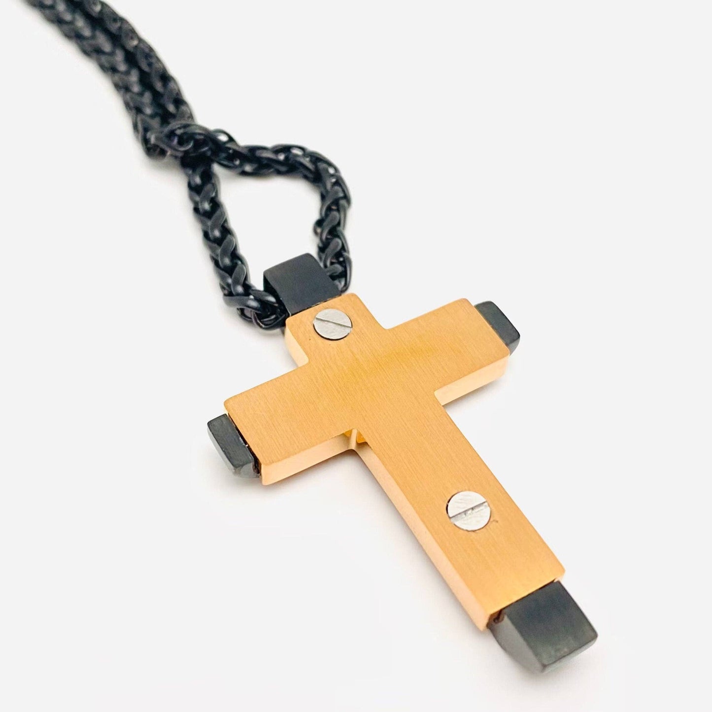 Two-color Cross Necklace