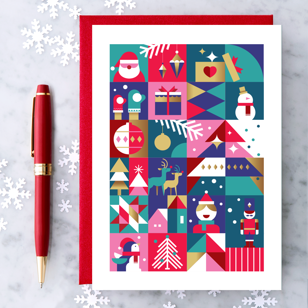 Christmas Celebration Boxed Greeting Card Set of 8
