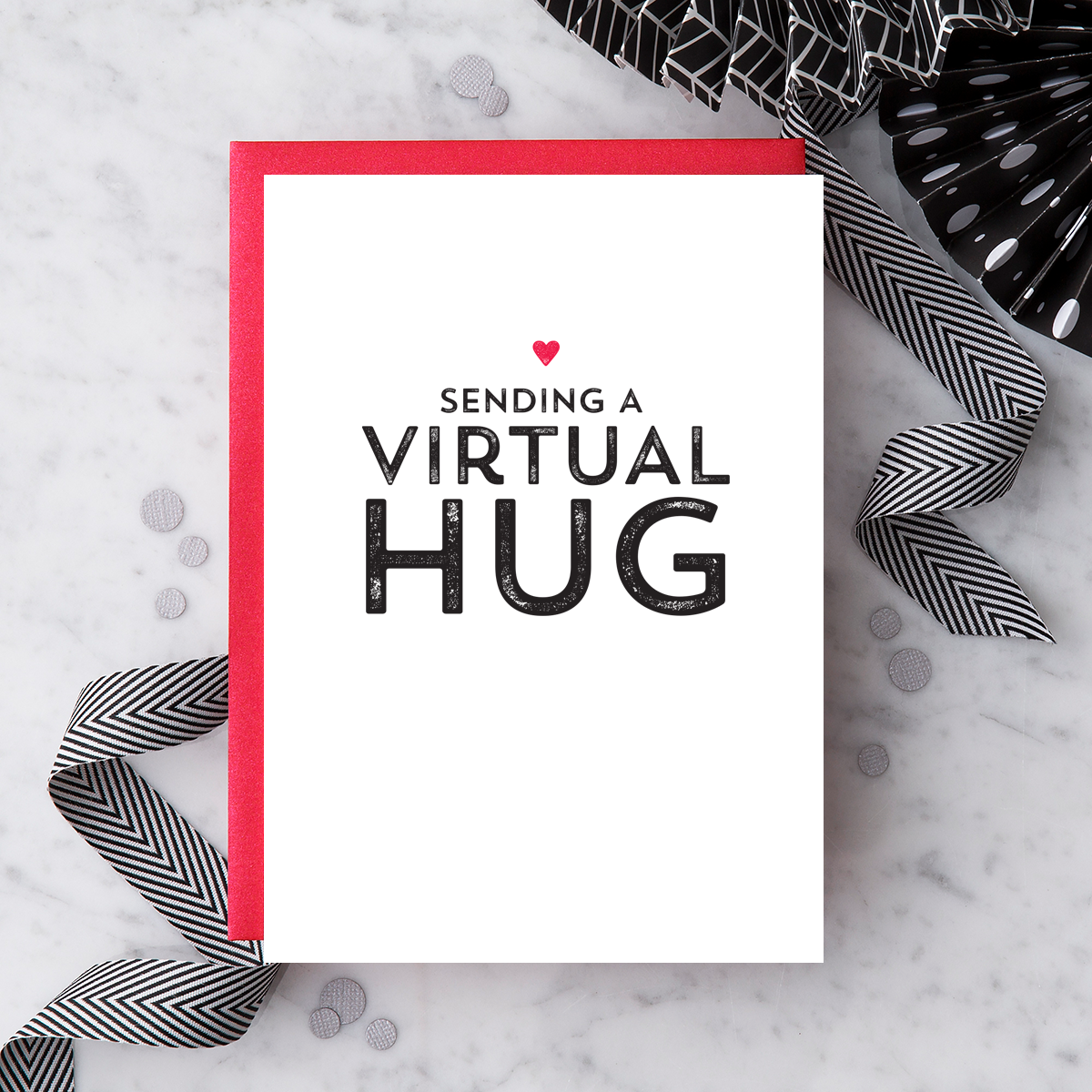 "Sending a Virtual Hug" Greeting Card