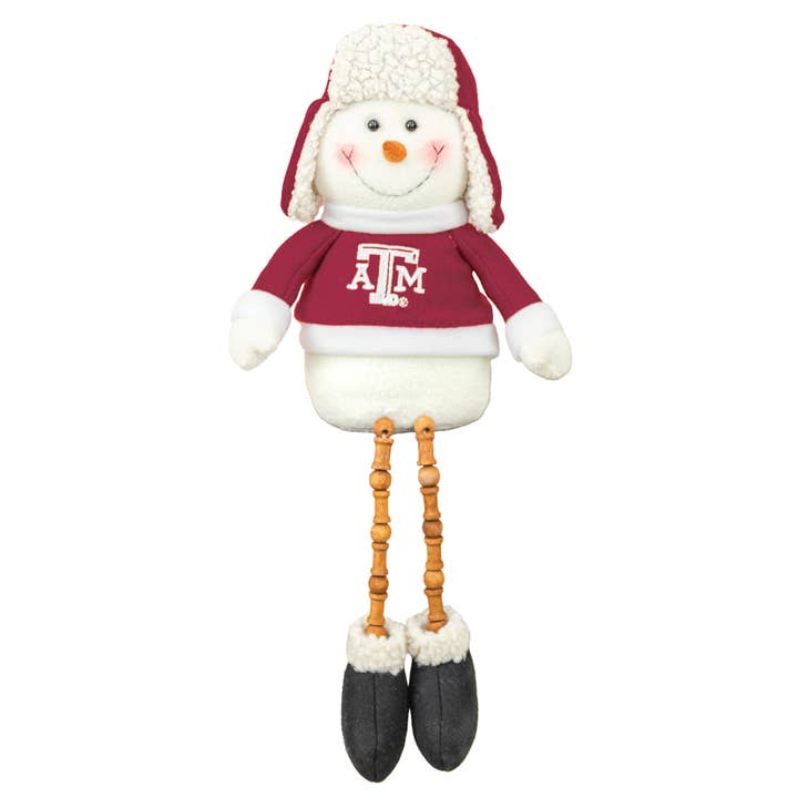 Texas A&M Bead Leg Snowman