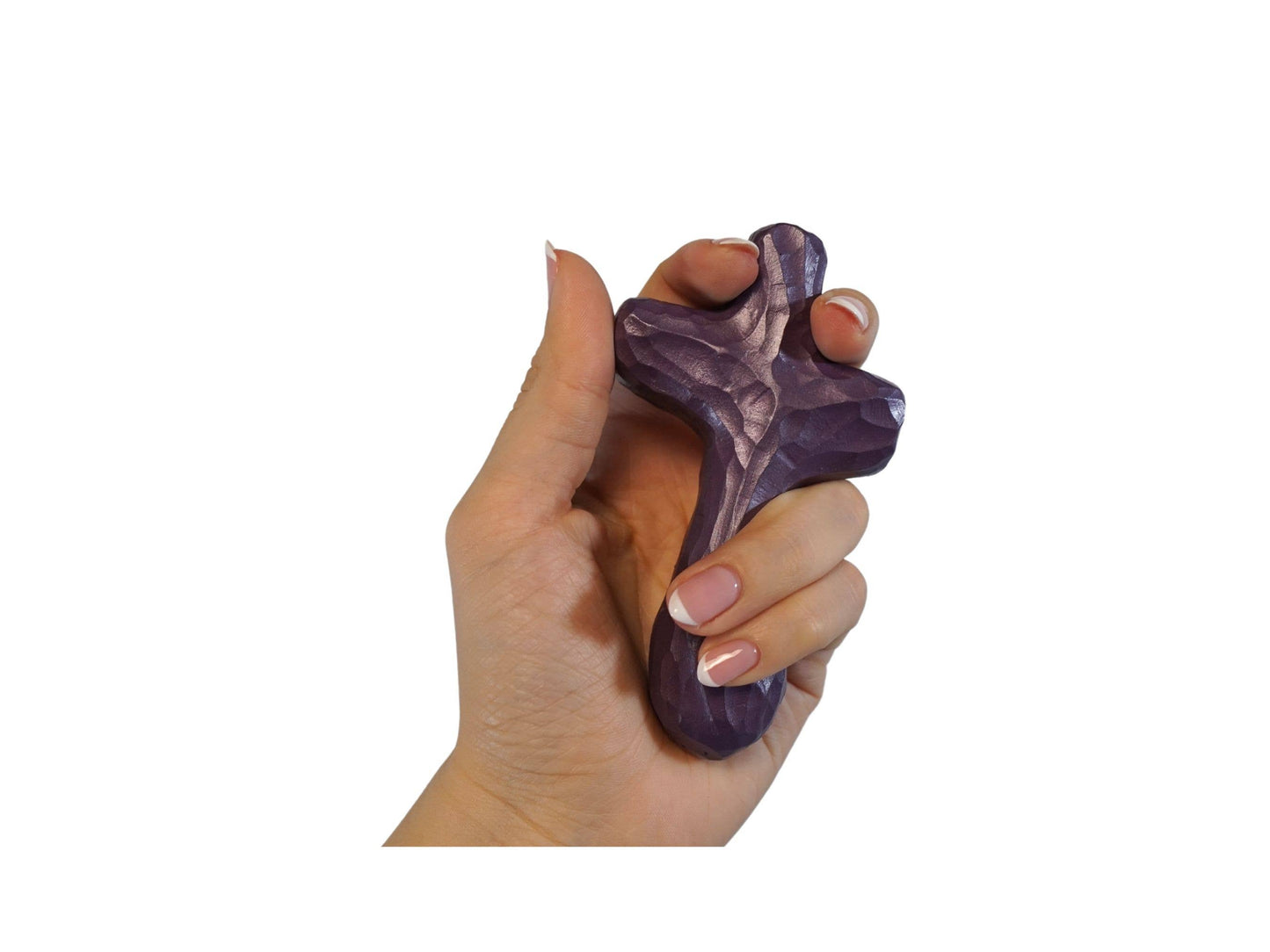 Journey Holding Cross - Purple Spring