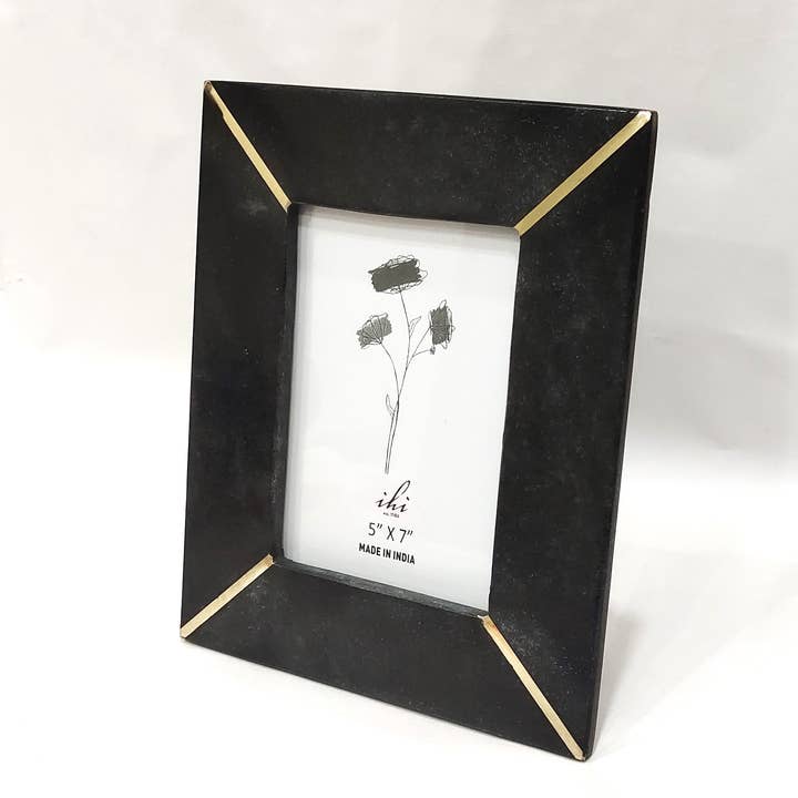 Midnight Black Marble 4x6 Frame