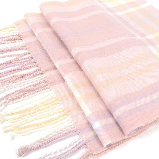 Unisex Plaid Acrylic Cashmere Feel Winter Scarf Final Clearance