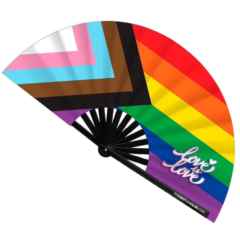 Love is Love Pride Rainbow Fan