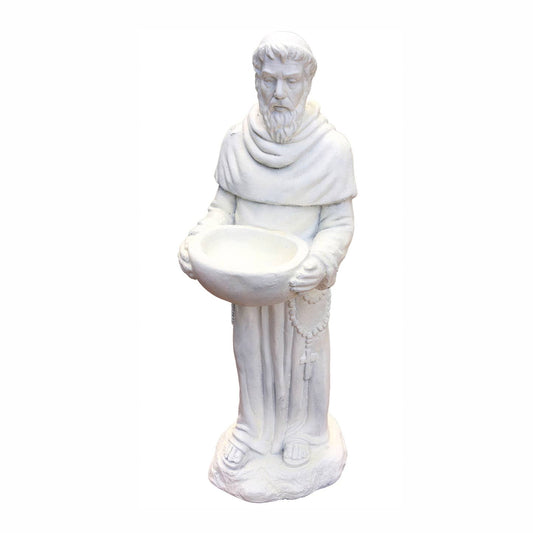 22.5" Coldcast St. Francis, Antique White