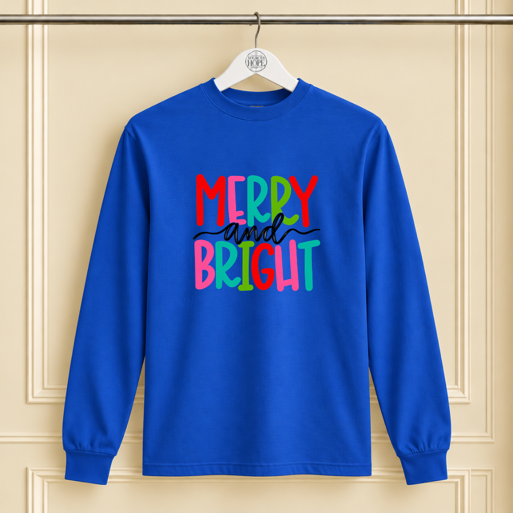 "Merry and Bright" Christmas Shirt