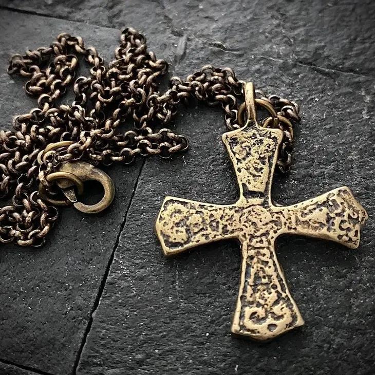 Bronze Ancient Maltese Cross - 20in - Final Clearance