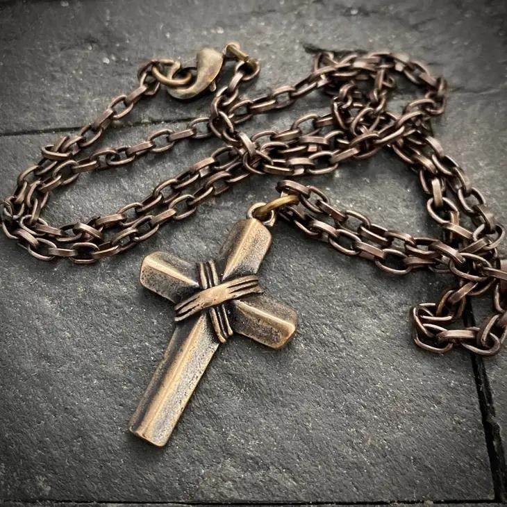 Bronze Vintage Cross - 20 - Clearance