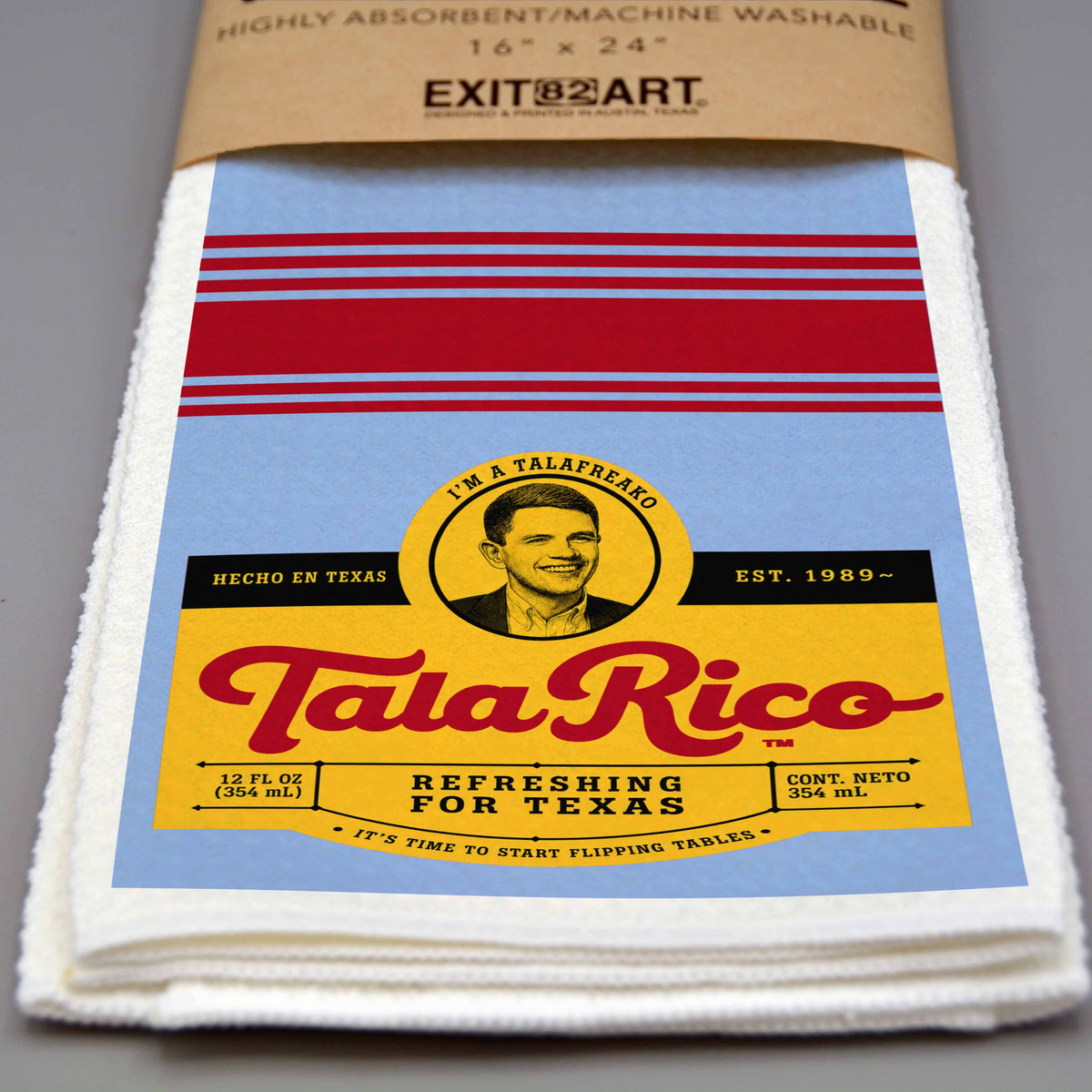 James Talarico - 16" x 24" Waffle Weave Tea Towel