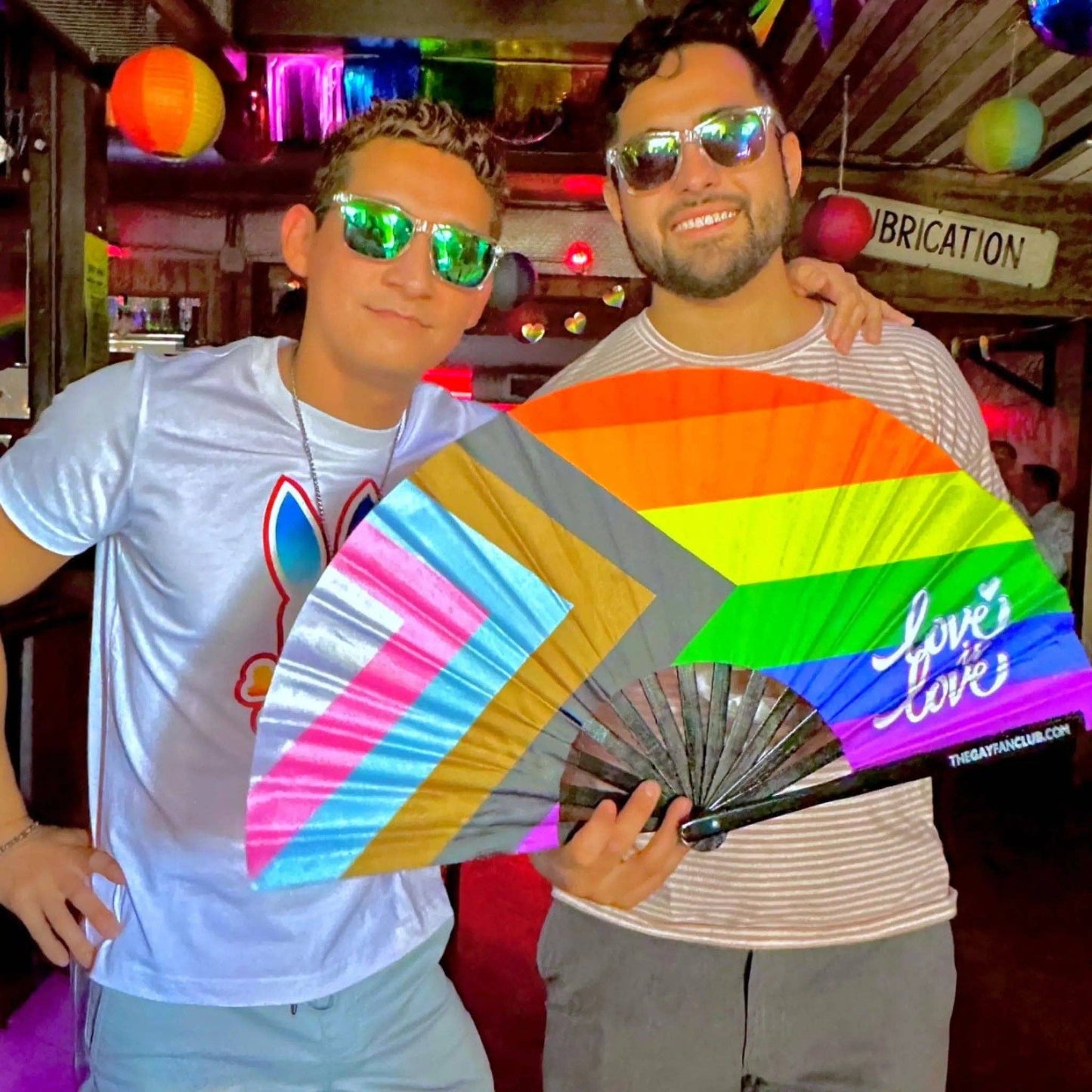 Love is Love Pride Rainbow Fan