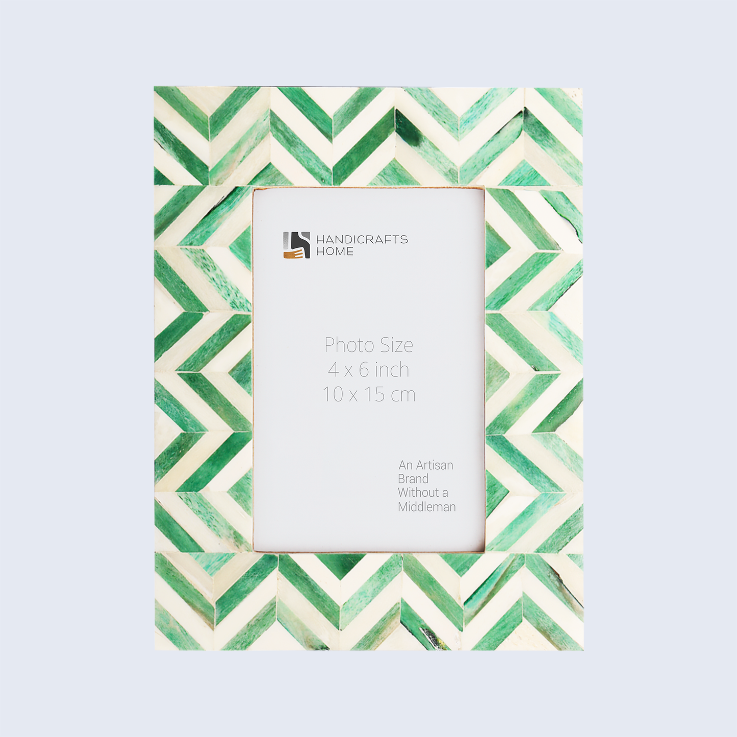 Herringbone Bone Inlay Picture Frame