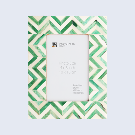 Herringbone Bone Inlay Picture Frame
