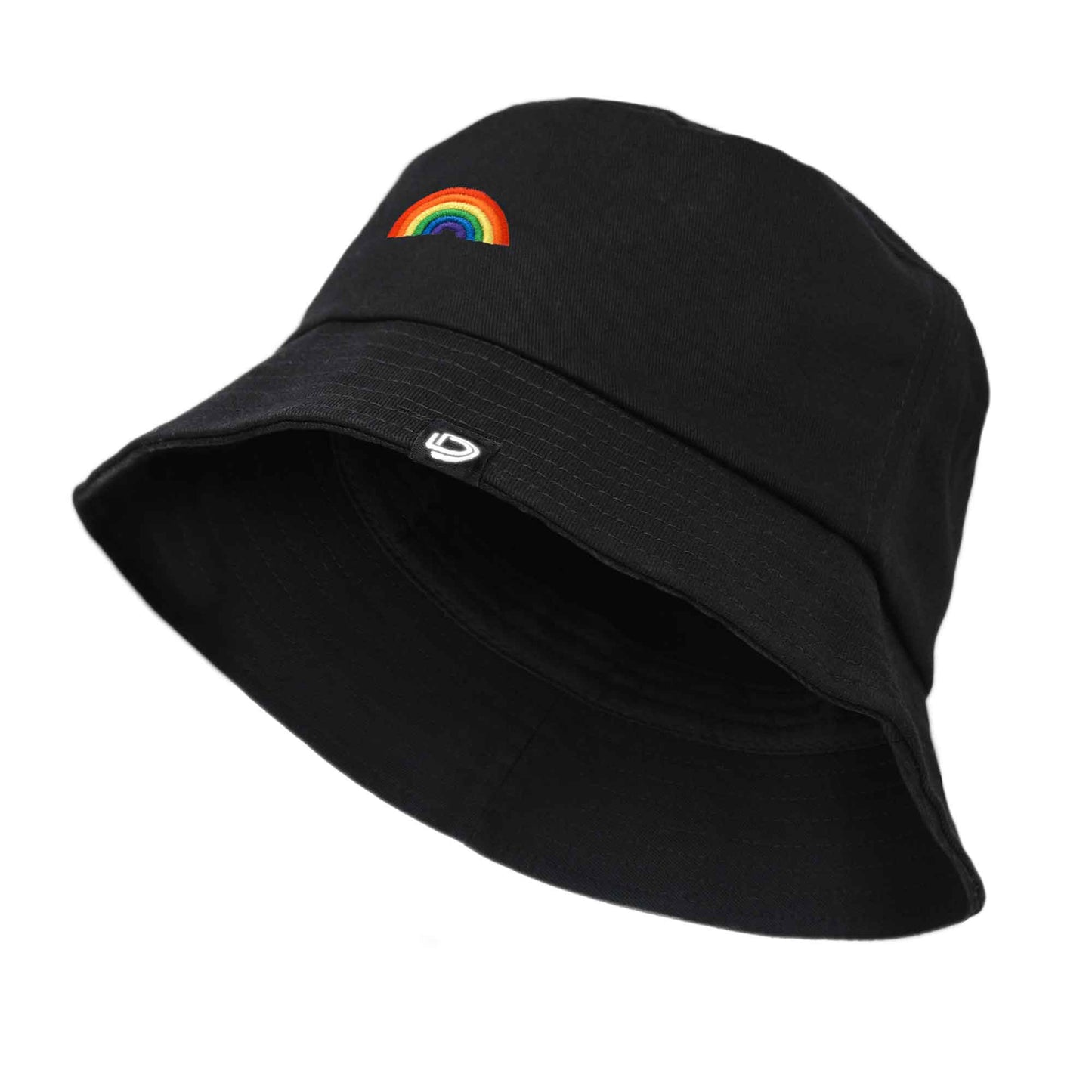 Dalix Embroidered Rainbow Bucket Hat Cotton Men Teens