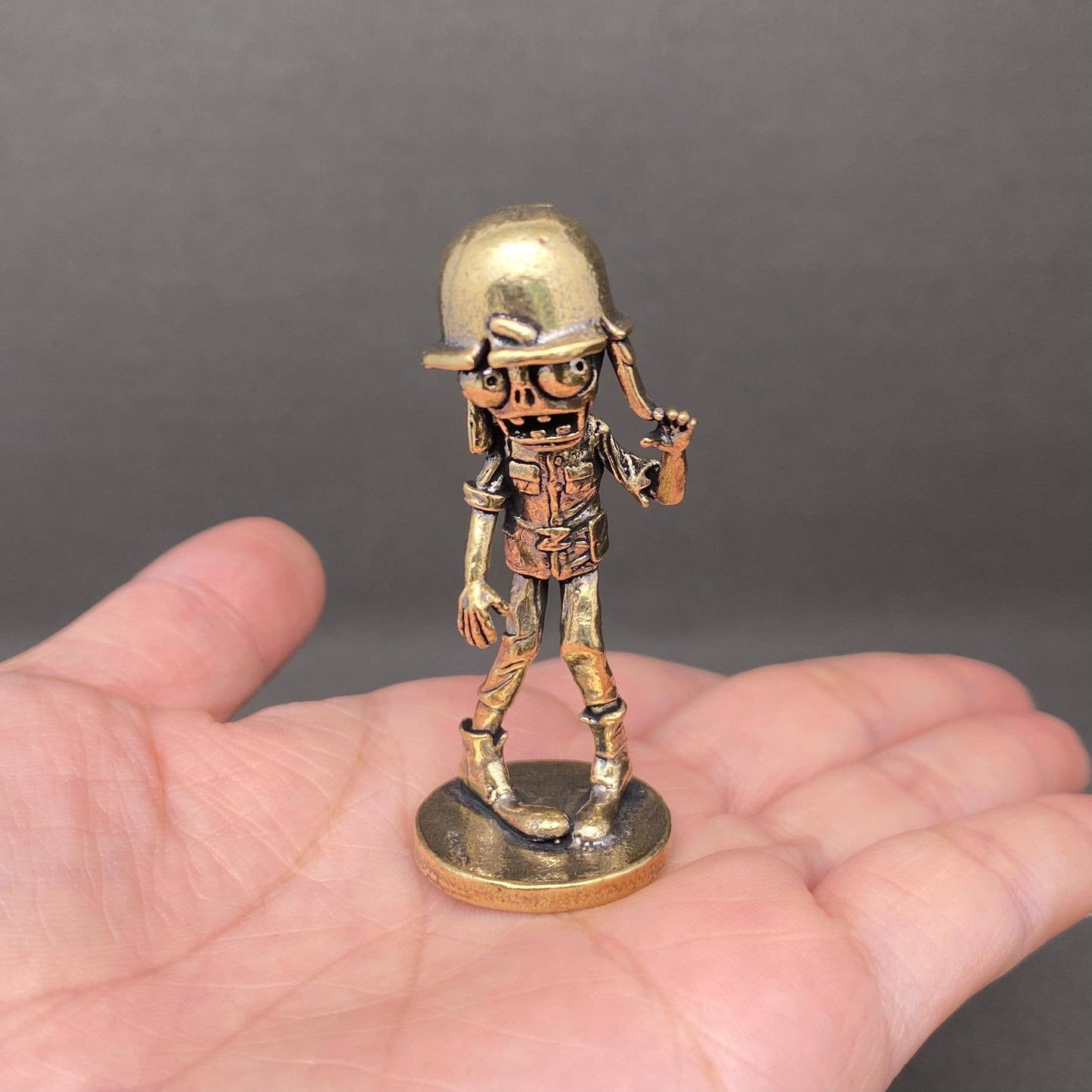 Brass Zombie Soldier Crafts Decoration Desktop Ornaments