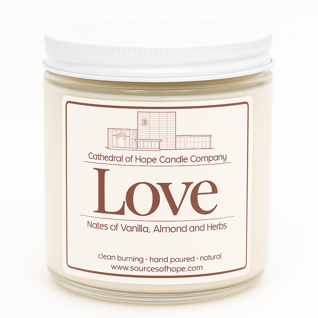 Love - Almond, Vanilla and Herbs Soy Candle