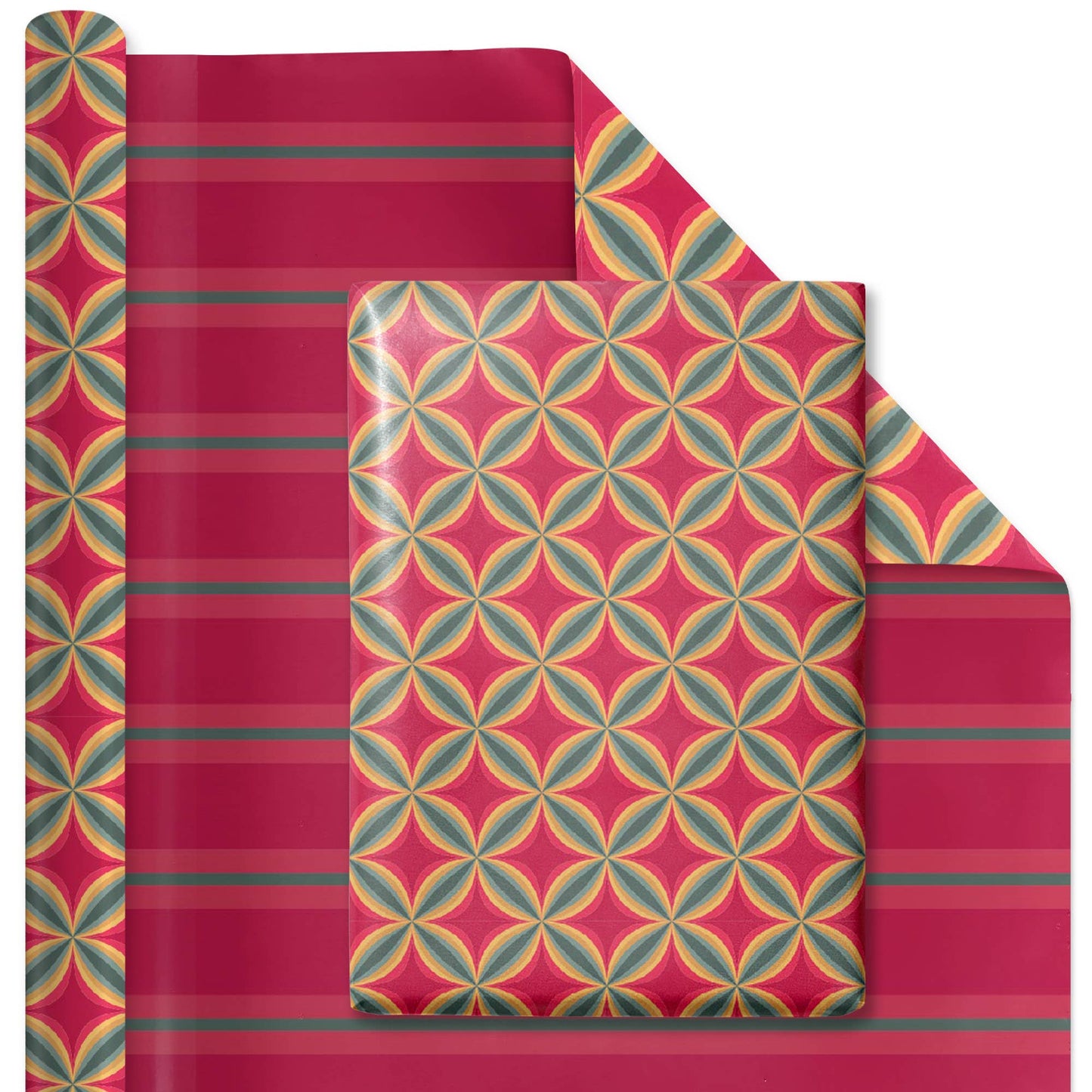 30" x 10' Wrapping Paper Bundle (4-pack) | Holiday Botanical