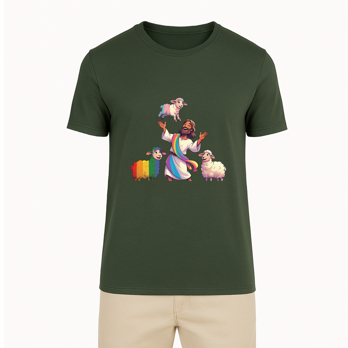 Jesus and His Sheep Tee - 11 Colors