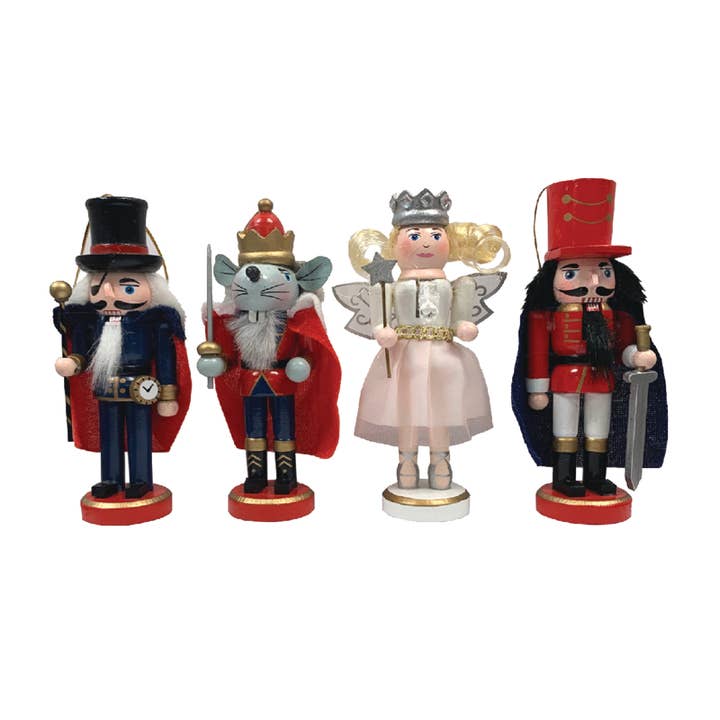 5" Nutcracker Suite Orn Set Of 4