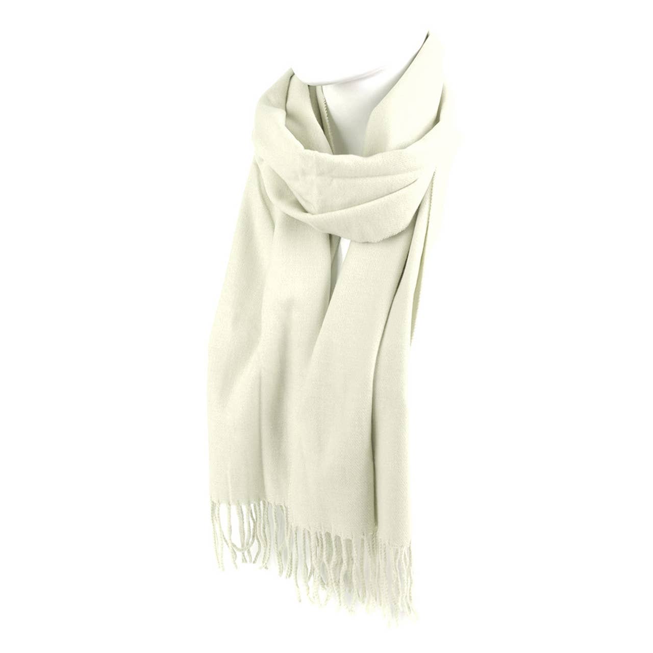 Cashmere Feel Solid Color Scarf Bag Clearance