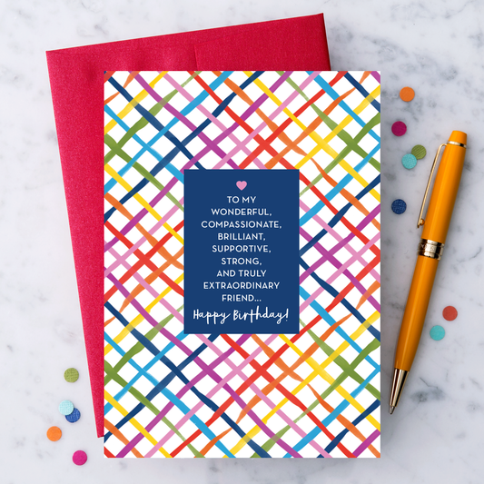 To My Friend - Birthday Greeting Card