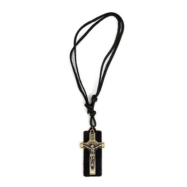 Jesus Religious Pendant Adjustable Leather Necklace Sale