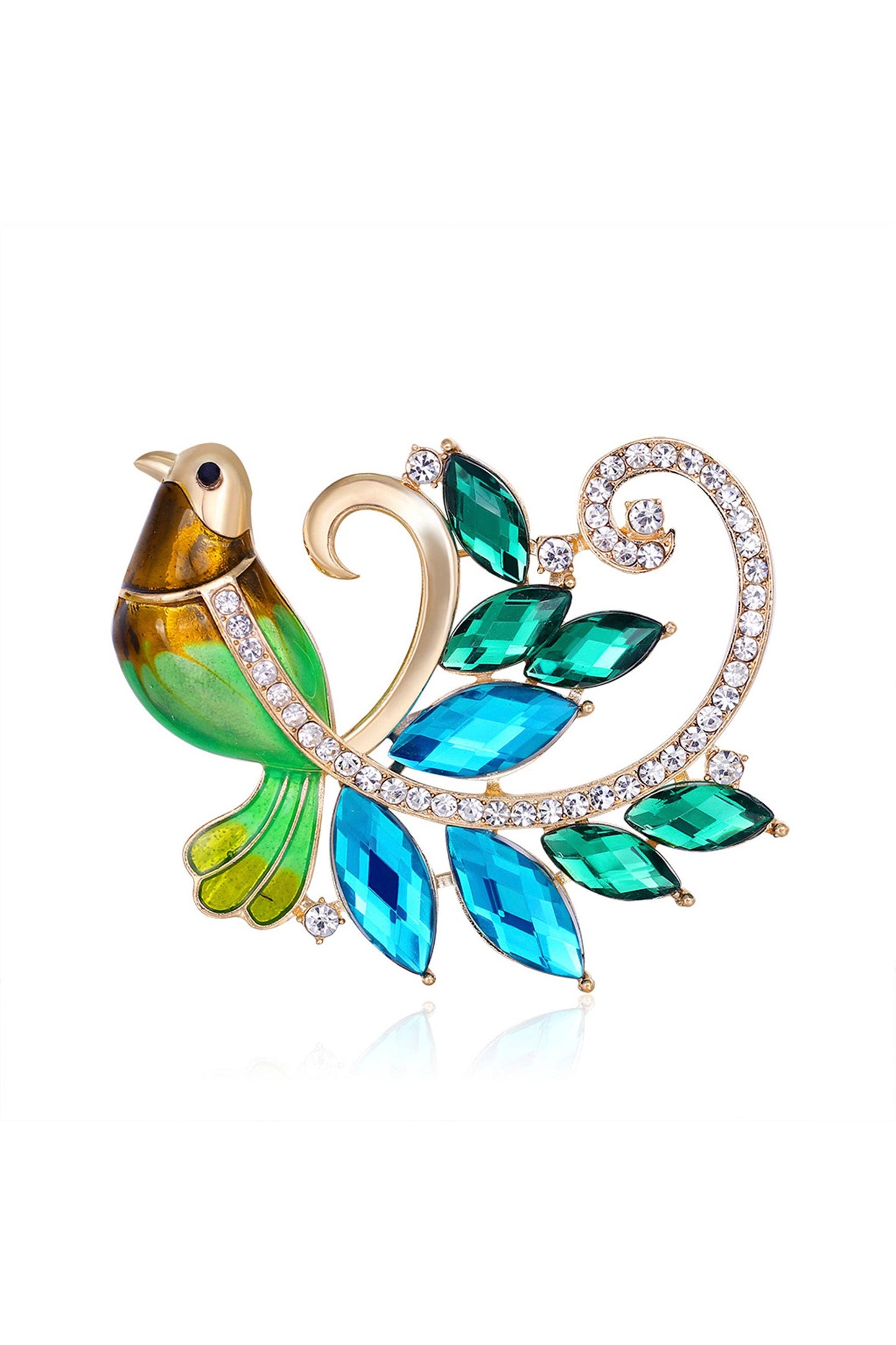 Bird Rhinestone Pin