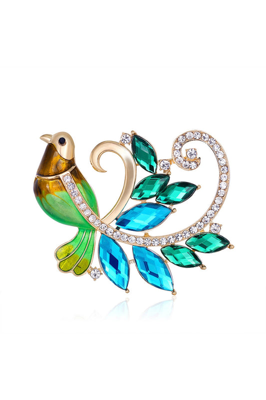 Bird Rhinestone Pin