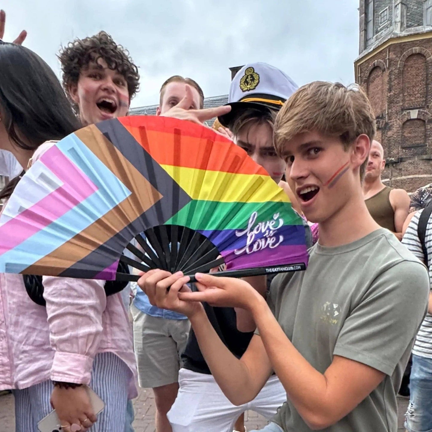 Love is Love Pride Rainbow Fan