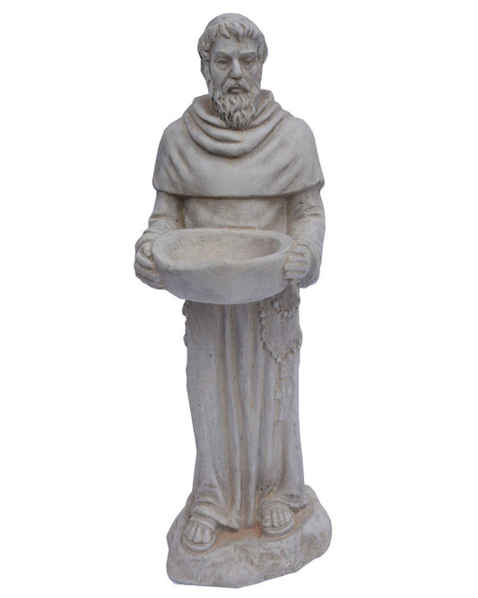 22.5" Coldcast St. Francis, Antique White
