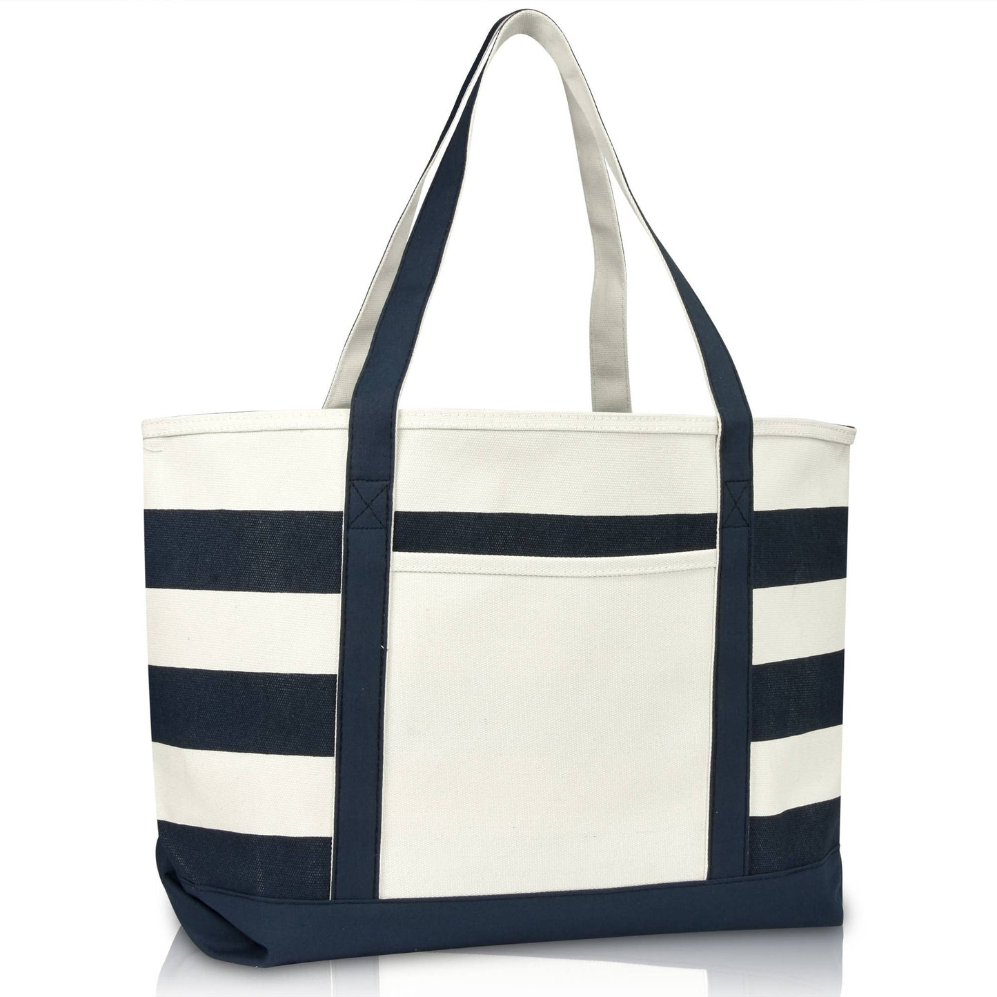Dalix 23" Premium Striped Tote Bag