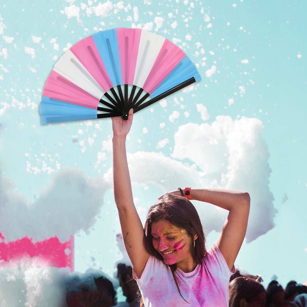 Transgender X-Large Hand Fan