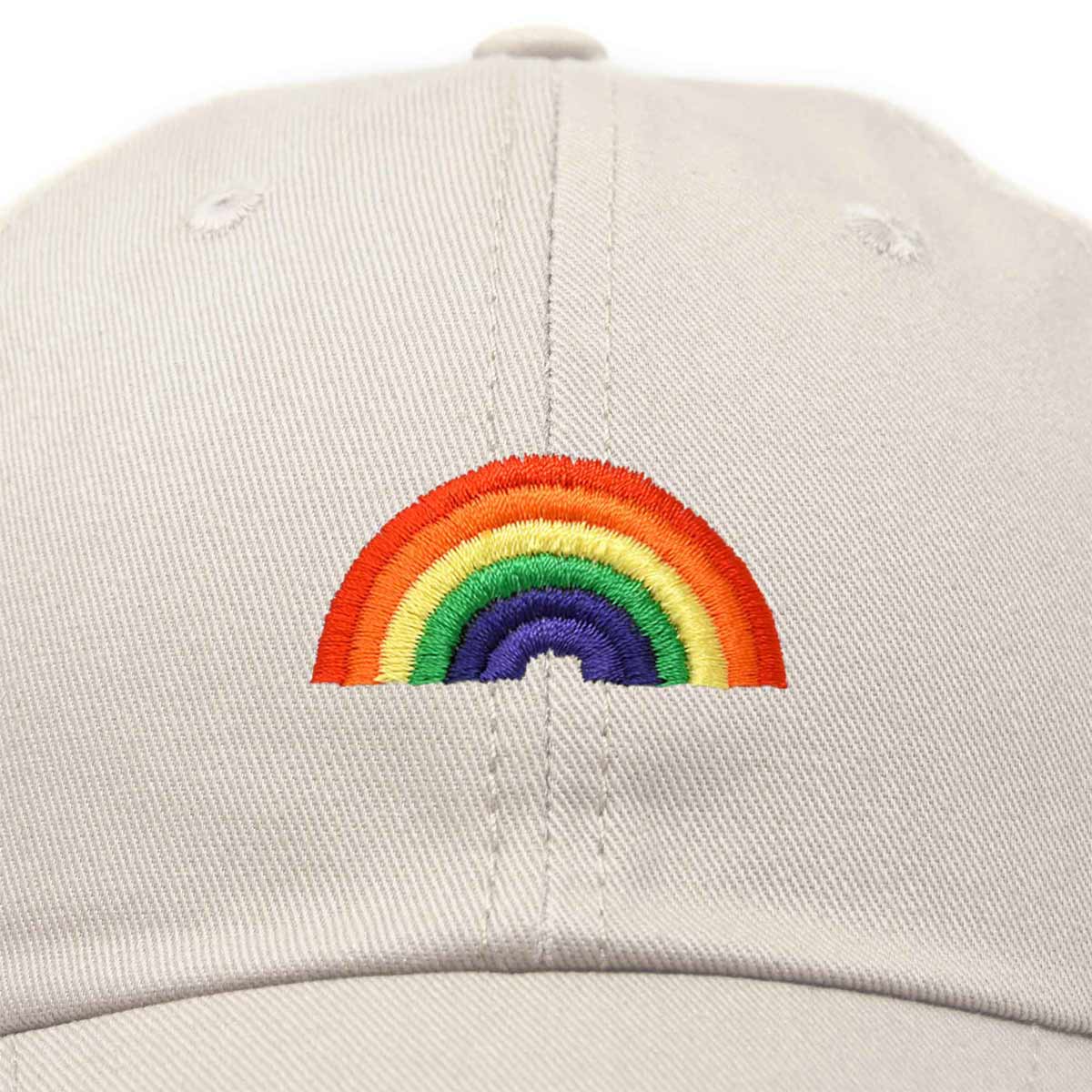 Rainbow Embroidered Baseball Cap