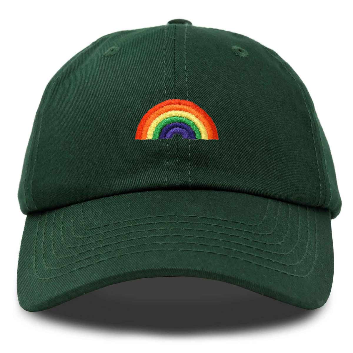 Rainbow Embroidered Baseball Cap