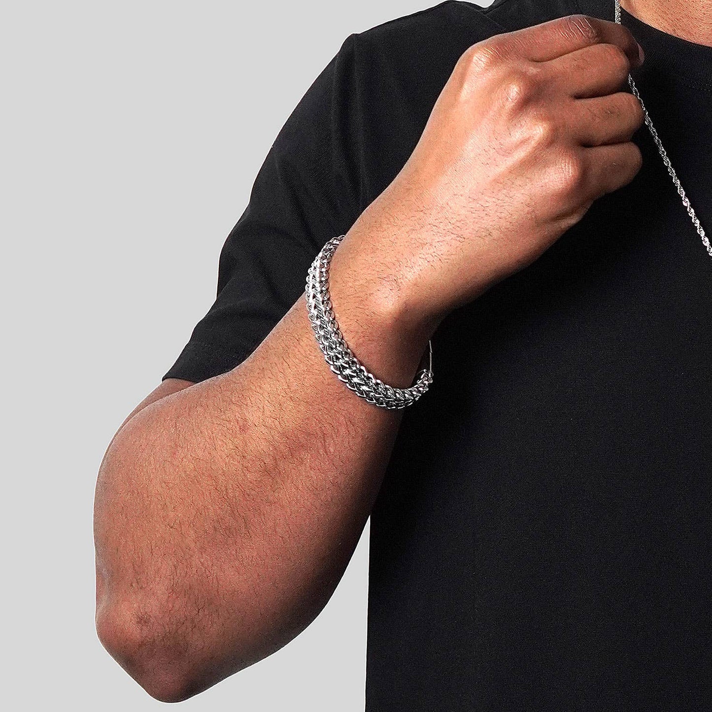 Invicta Jewelry Double Franco Chain Bracelet (14mm) - 8.75"