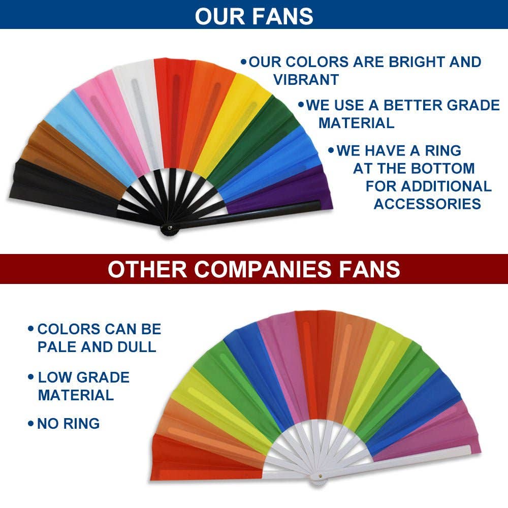 Bisexual X-Large Hand Fan