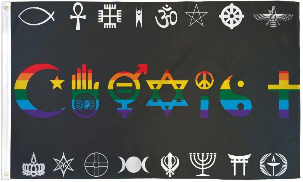 Coexist (Rainbow) Flag 3x5ft Poly