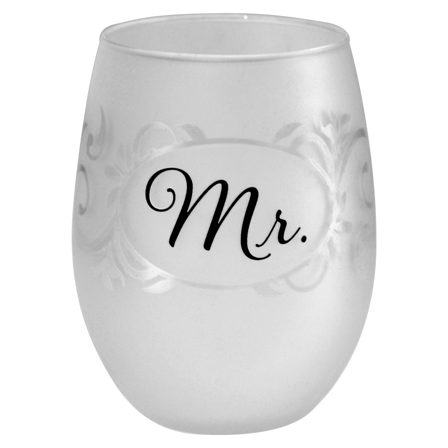 Mr. & Mr. Or Mrs. & Mrs. Stemless - Set of 2