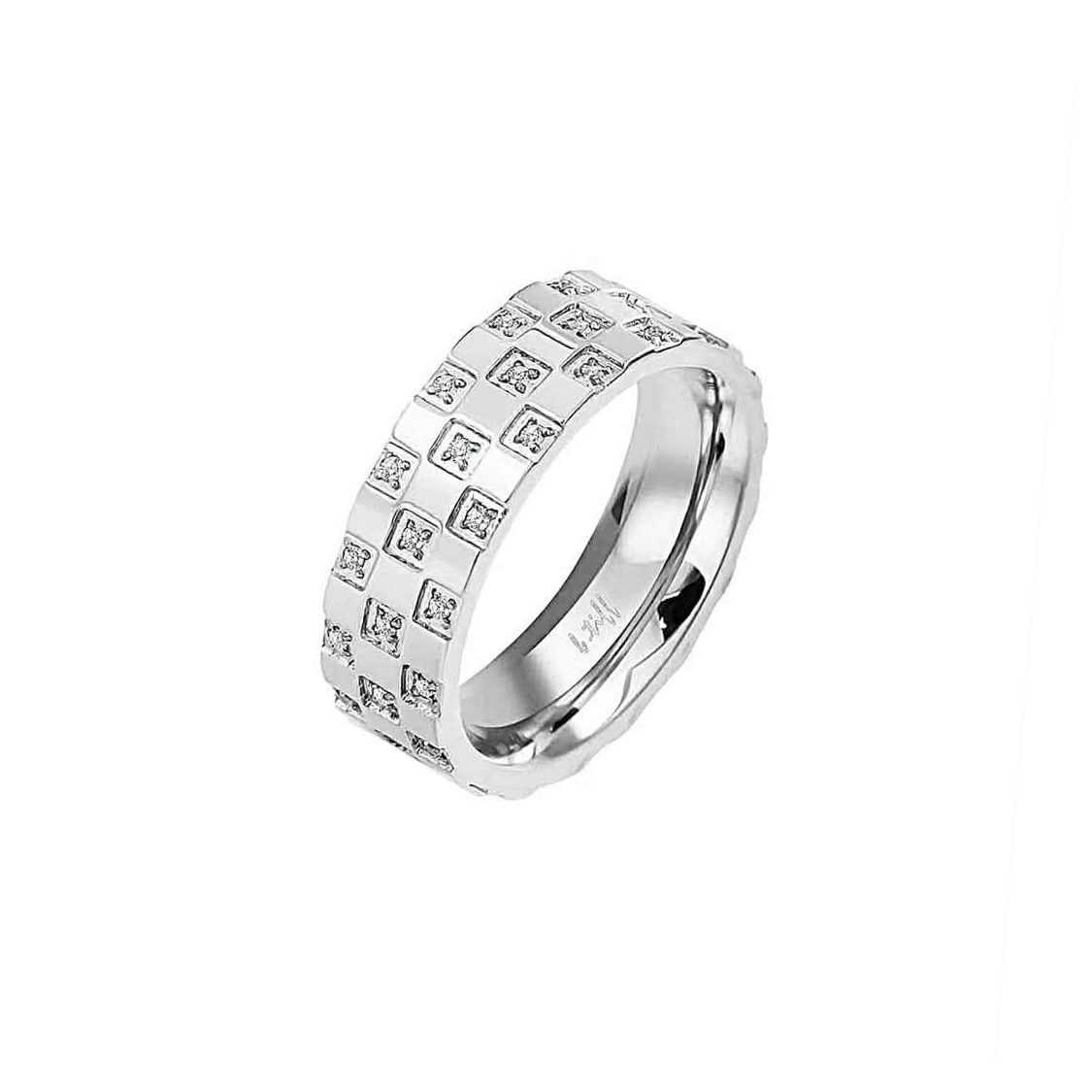 Pavé Trellis Ring [Wide Band]