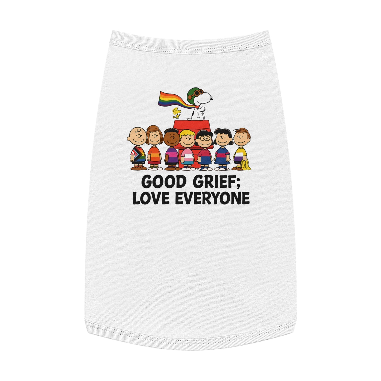 Good Grief, Love Everyone Dog Tee