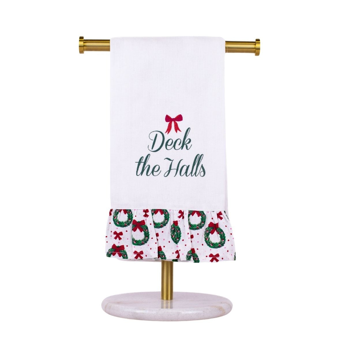 Deck the Halls Ruffle Hand Towel