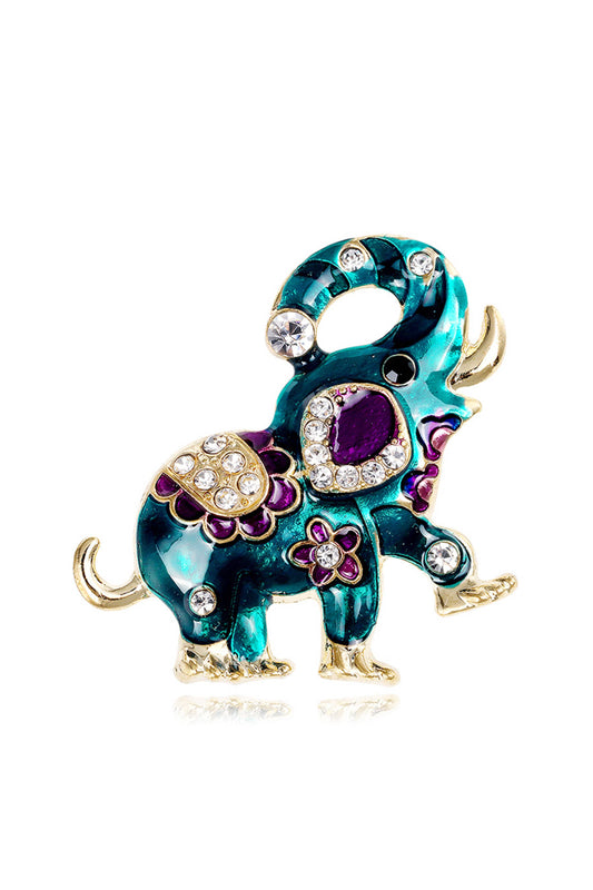 Elephant Rhinestone Pin