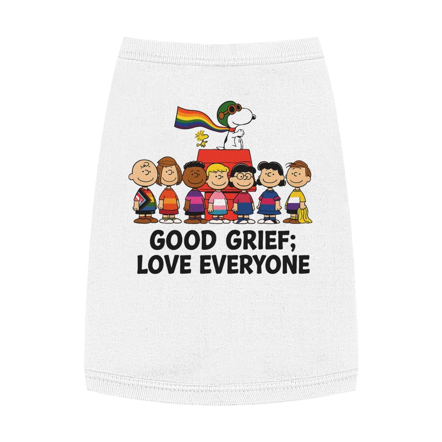 Good Grief, Love Everyone Dog Tee