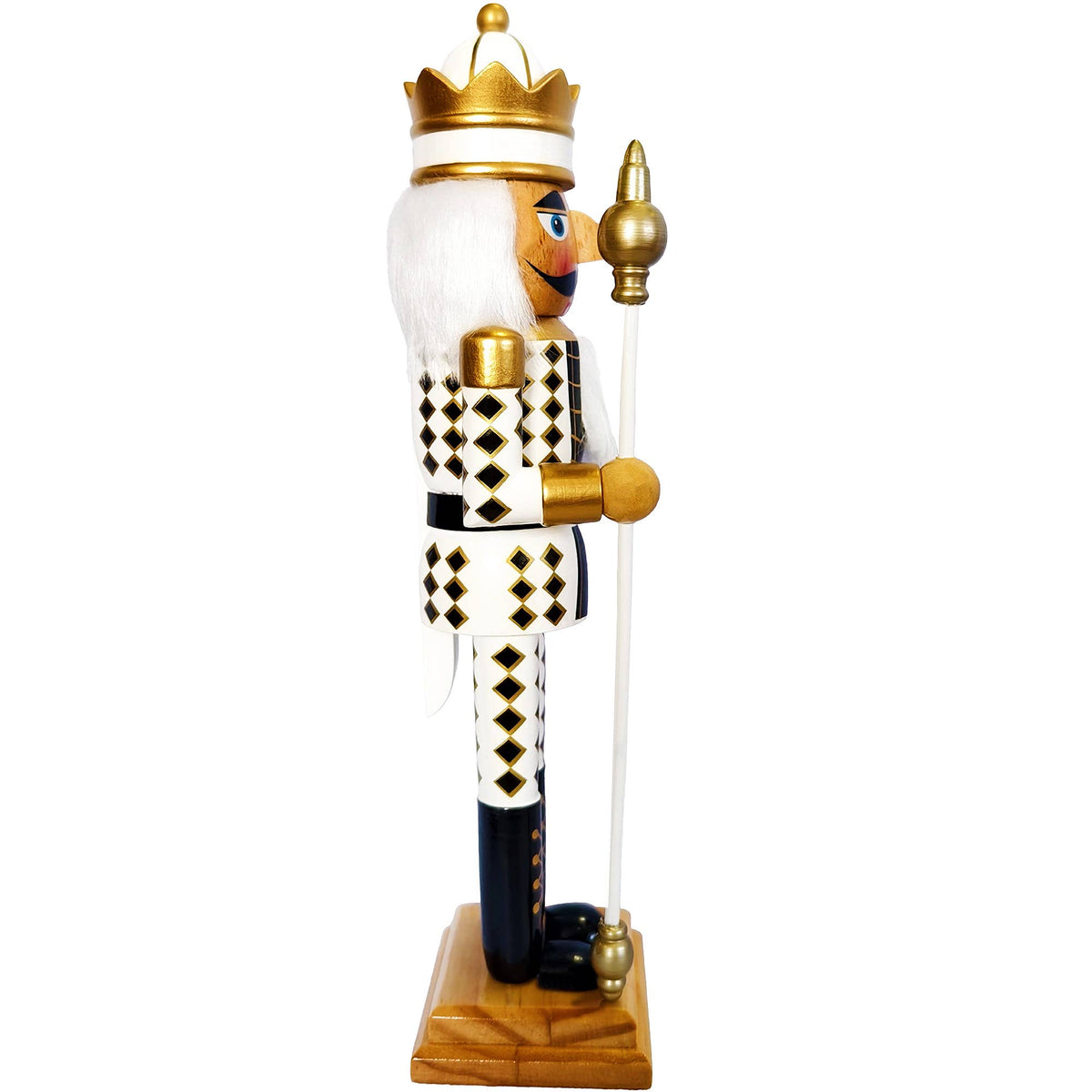 14” Harlequin King Nutcracker